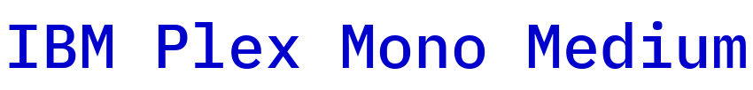 IBM Plex Mono Medium フォント